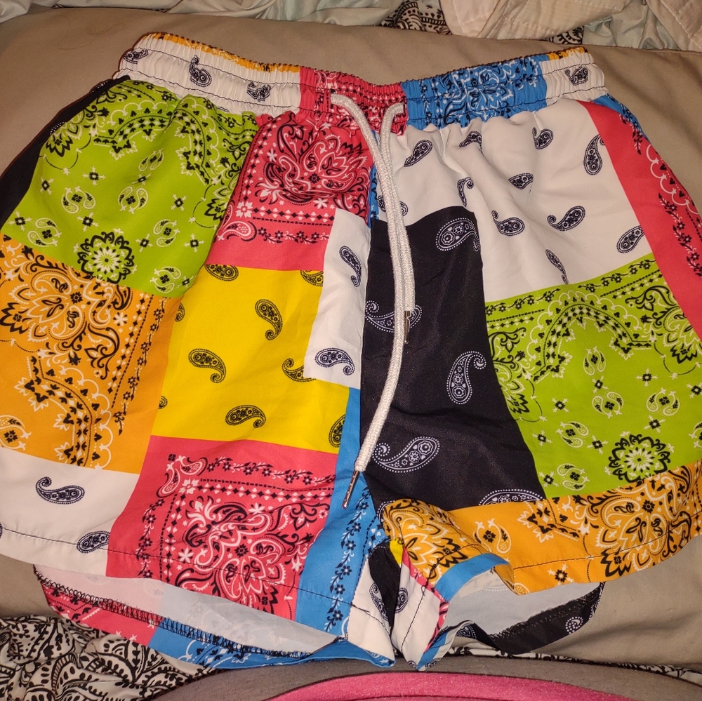 Patchwork shorts